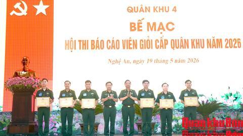 Hội thi báo cáo viên giỏi Quân khu 4: Làm “mềm hóa” nghị quyết của Đảng
