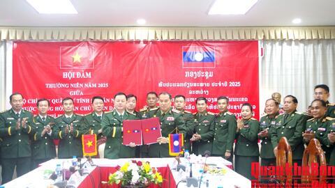 Ký kết biên bản phối hợp bảo vệ biên giới giữa tỉnh Quảng Trị và tỉnh Savannakhet (Lào)