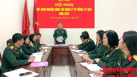 Bảo tàng Quân khu 4 rút kinh nghiệm công tác quản lý tư tưởng, kỷ luật năm 2025