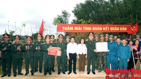 Cục Chính trị Quân khu 4 kiểm tra, động viên lực lượng làm công tác dân vận tại Nghệ An