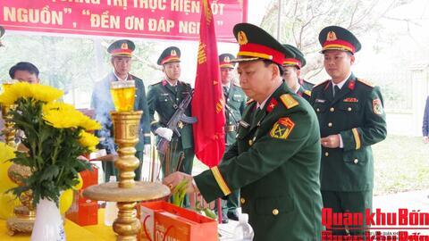 Sư đoàn 968 (Quân khu 4) phối hợp truy điệu và an táng hài cốt liệt sĩ