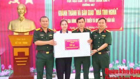 Xưởng 467: Khánh thành, bàn giao "Nhà tình nghĩa" tặng quân nhân có hoàn cảnh khó khăn