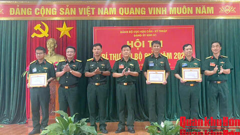 Kho K1 (Cục Hậu cần - Kỹ thuật Quân khu 4) bế mạc Hội thi Bí thư Chi bộ giỏi năm 2026