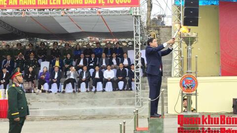 740 thanh niên trên địa bàn Ban Chỉ huy Phòng thủ khu vực 3 - Quỳ Châu lên đường nhập ngũ