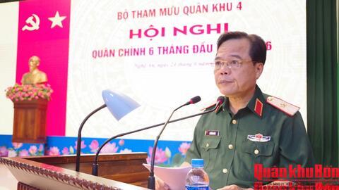 Bộ Tham mưu Quân khu 4 triển khai nhiệm vụ 6 tháng cuối năm 2026
