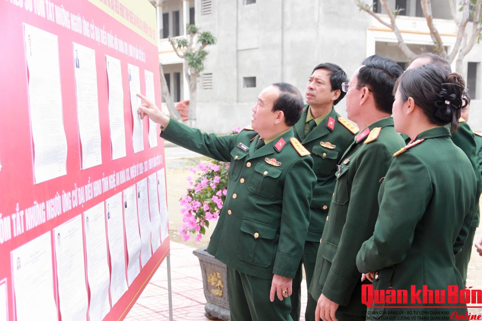 Cục Hậu cần  - Kỹ thuật Quân khu 4 kiểm tra công tác chuẩn bị bầu cử tại Lữ đoàn 654