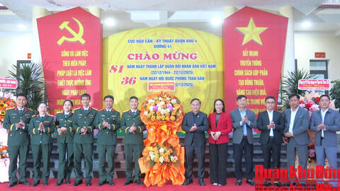 Xưởng 41 (Cục Hầu cần - Kỹ thuật Quân khu 4, sôi nổi hoạt động chào mừng kỷ niệm 81 năm Ngày thành lập Quân đội Nhân dân Việt Nam