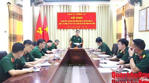 Xưởng 467 (Cục Hậu cần - Kỹ thuật Quân khu 4): Tăng cường công tác giáo dục chính trị, quản lý tư tưởng, duy trì kỷ luật và bảo đảm an toàn