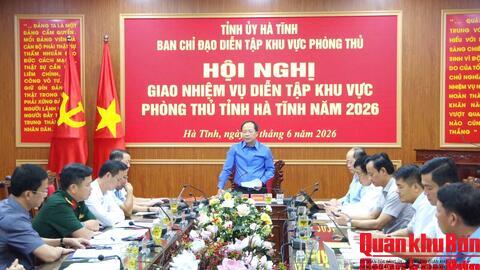 Hà Tĩnh triển khai nhiệm vụ diễn tập khu vực phòng thủ tỉnh năm 2026