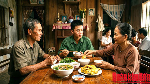 Bữa cơm trước ngày nhập ngũ