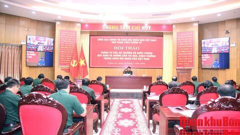 Hội thảo lấy ý kiến dự thảo Thông tư quy định và hướng dẫn thi đua, khen thưởng trong Quân đội nhân dân Việt Nam