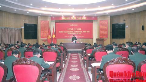 Quân khu 4 triển khai phương án tổ chức, biên chế Ban Chỉ huy Quân sự cấp xã