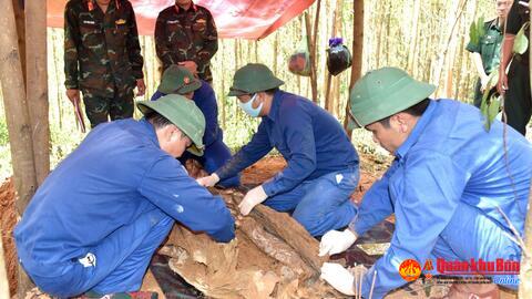 Sư đoàn 968, Quân khu 4: Quy tập 12 hài cốt liệt sĩ tại xã Cam Lộ, tỉnh Quảng Trị