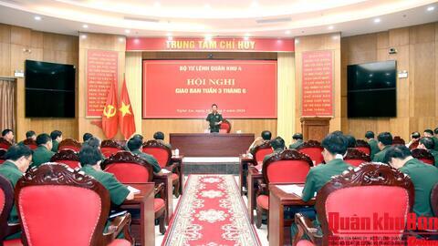 Bộ Tư lệnh Quân khu 4 chỉ đạo thực hiện nhiệm vụ trọng tâm