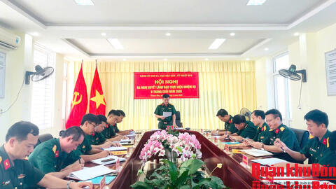Đảng ủy Kho K1 (Cục Hậu cần - Kỹ thuật Quân khu 4) lãnh đạo thực hiện tốt nhiệm vụ 6 tháng đầu năm 2026