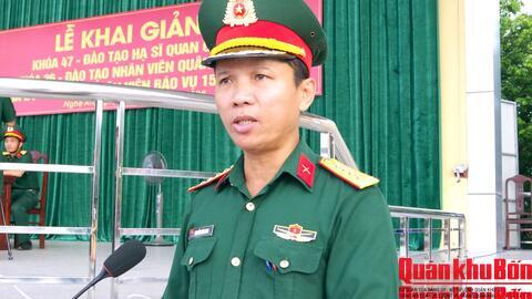 Trường Quân sự Quân khu 4 khai giảng các khóa đào tạo hạ sĩ quan chỉ huy, nhân viên chuyên môn năm 2026