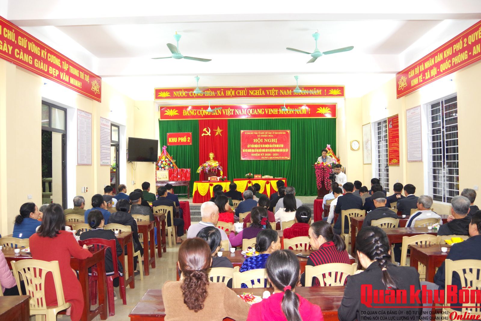 Lấy ý kiến nhận xét và tín nhiệm cử tri nơi cư trú đối với Đại tá Phạm Văn Sâm