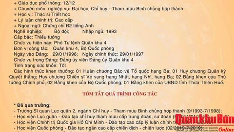 Tóm tắt Tiểu sử Thiếu tướng Ngô Nam Cường, Ứng cử đại biểu Quốc hội khóa XVI