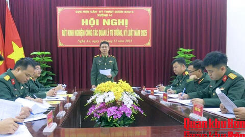 Xưởng 41 (Cục Hậu cần - Kỹ thuật Quân khu 4) làm tốt công tác quản lý tư tưởng, kỷ luật