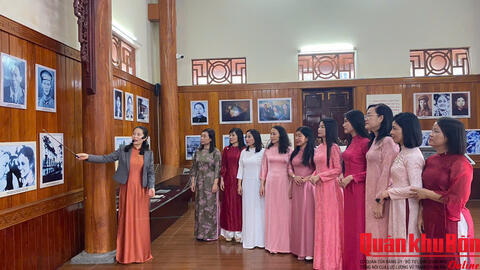 Bảo tàng Quân khu 4 nhiều hoạt động thiết thực hướng tới Ngày Quốc tế phụ nữ