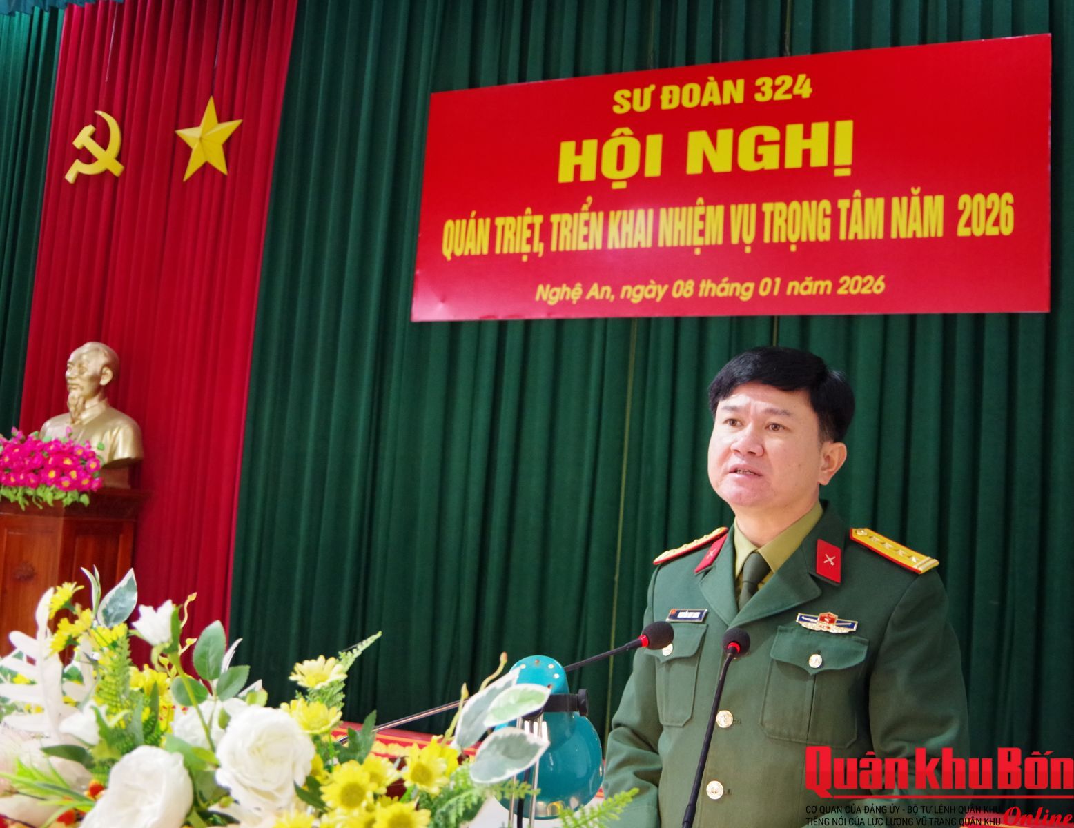 Sư đoàn 324 (Quân khu 4) quán triệt, triển khai nhiệm vụ trọng tâm năm 2026