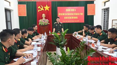 Quân khu 4: Kiểm tra công tác bảo đảm an toàn kho kỹ thuật