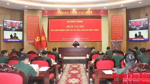 Hội nghị rút kinh nghiệm công tác an toàn trong Bộ Quốc phòng