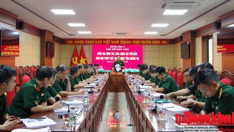 Ban Chỉ đạo 1389 Quân khu 4 kiểm tra công tác tại Hà Tĩnh, Quảng Trị và thành phố Huế