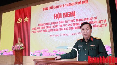 Ban Chỉ đạo 515 thành phố Huế triển khai kế hoạch khảo sát thực trạng  mộ liệt sĩ phục vụ lấy mẫu giám định ADN