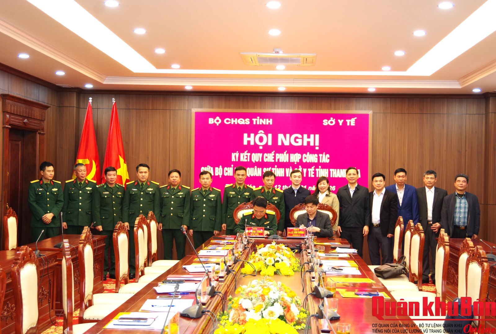 Bộ Chỉ huy Quân sự tỉnh Thanh Hóa ký kết quy chế phối hợp