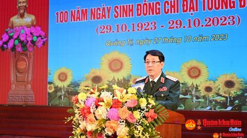 Tổ chức trọng thể Lễ kỷ niệm 100 năm Ngày sinh Đại tướng Đoàn Khuê