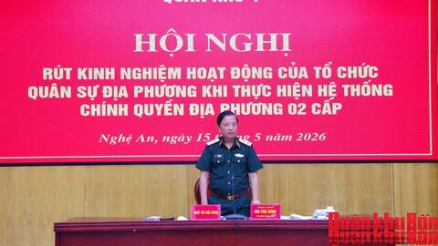 Quân khu 4: Rút kinh nghiệm hoạt động của tổ chức quân sự địa phương
