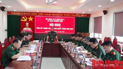 Cơ quan thường trực Hội đồng Thi đua - Khen thưởng Quân khu 4 tổng kết phong trào thi đua quyết thắng năm 2026