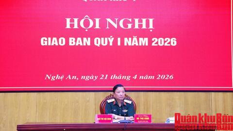 Quân khu 4 hoàn thành tốt nhiệm vụ Quý I năm 2026