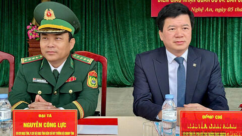 Ban Chỉ huy Phòng thủ khu vực 4 - Tương Dương tổ chức lễ giao, nhận quân năm 2026