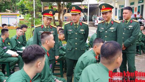 Chiến sĩ mới Sư đoàn 968 những ngày đầu nhập ngũ