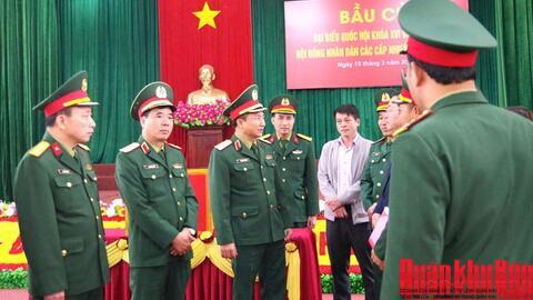 Lực lượng vũ trang Hà Tĩnh hướng về Ngày bầu cử