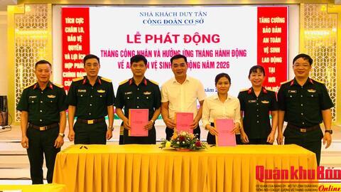 Công đoàn cơ sở Nhà khách Duy Tân: Phát động Tháng Công nhân và hưởng ứng Tháng hành động về An toàn, vệ sinh lao động