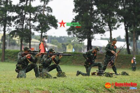 Đội tuyển Quân đội Nhân dân Việt Nam tiếp tục giữ vững ngôi đầu ở nội dung “Xạ thủ bắn tỉa”