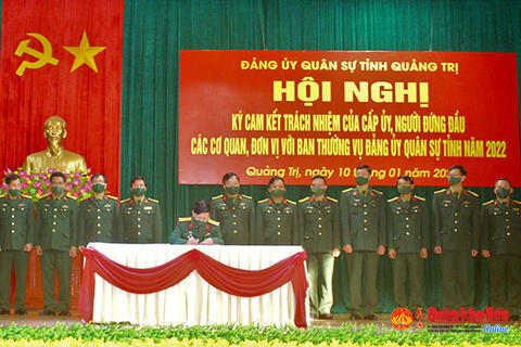 Đảng ủy Quân sự tỉnh Quảng Trị nâng cao trách nhiệm của cấp ủy, người đứng đầu các cơ quan, đơn vị