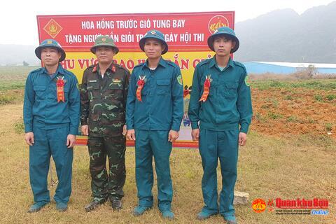 Ban Chỉ huy Quân sự huyện Cẩm Thuỷ (Thanh Hoá) kiểm tra bắn đạn thật cho dân quân năm thứ nhất năm 2022