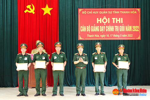 Bộ Chỉ huy Quân sự tỉnh Thanh Hóa: Hội thi giảng dạy Chính trị năm 2022