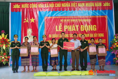 Bộ Chỉ huy Quân sự tỉnh Quảng Trị phát động ra quân làm công tác dân vận