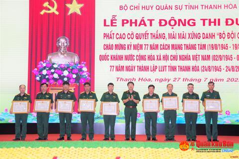 Bộ Chỉ huy Quân sự tỉnh Thanh Hóa: Phát động thi đua Phất cao cờ quyết thắng, mãi mãi xứng danh “Bộ đội cụ Hồ”