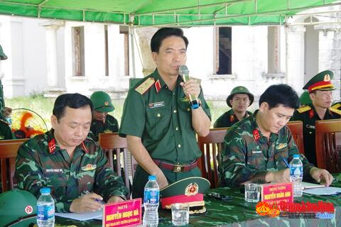 Bộ Tư lệnh Quân khu 4 kiểm tra công tác chuẩn bị diễn tập tỉnh Nghệ An