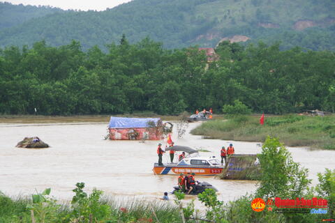 Huyện Hậu Lộc, tỉnh Thanh Hóa: Diễn tập Phòng chống lụt bão và tìm kiếm cứu nạn năm 2023
