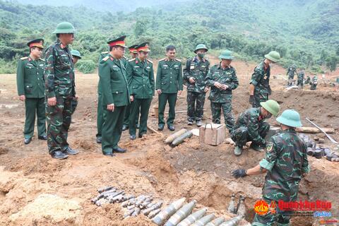 Bộ Tư lệnh Quân khu kiểm tra xử lý đạn cấp 5 tại Kho K3, Cục Kỹ thuật