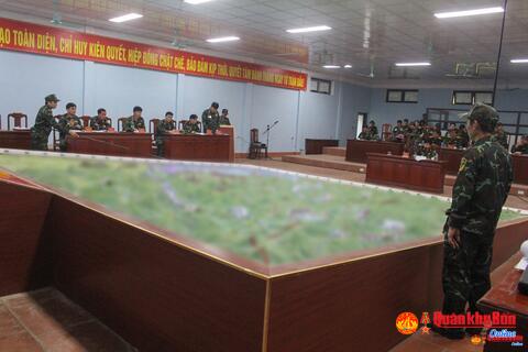 Bộ CHQS tỉnh Thanh Hóa tổ chức thành công Diễn tập CH - TM 1 bên, 2 cấp trên bản đồ và ngoài thực địa năm 2023