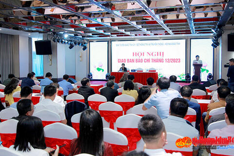 Tỉnh Nghệ An: Hội nghị giao ban báo chí tháng 12 năm 2023