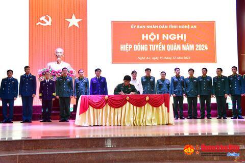 Ủy ban Nhân dân tỉnh Nghệ An: Tổ chức Hội nghị hiệp đồng tuyển quân năm 2024